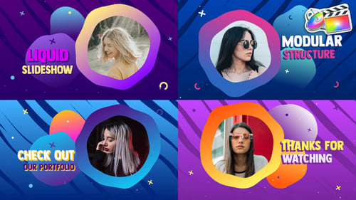 Colorful Liquid Slideshow | FCPX
