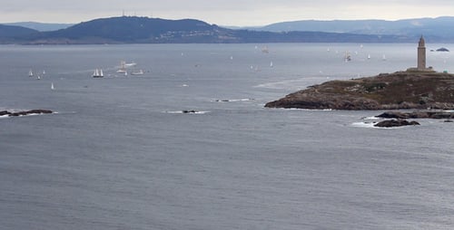 Boats Sailing on the Open Ocean