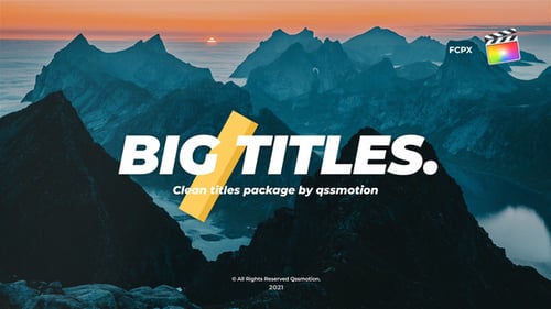 Modern Clean Minimal Typography Title Card Animations