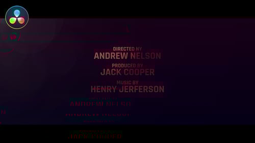 Dynamic Cinematic Film Credits Reveal Title Sequence