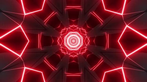 4k Red Neon Vj Loop Pack