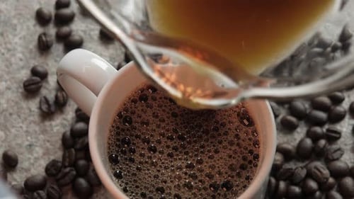 Heure des vacances au café