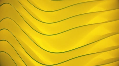 Fluid Motion Wavy Yellow Abstract Background Loop