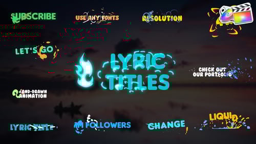 Animated Lyric Titles with Hand-Drawn Liquid Motion Graphics