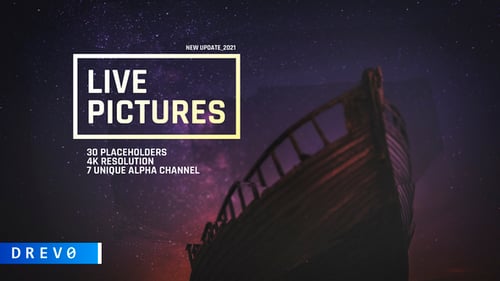 Live Pictures/ Art Style Slideshow/ Parallax 3D Effect/ Brush Stroke Paint/ Camera Move Slide/ Blog