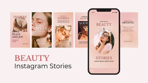 Aesthetic Beauty and Fashion Social Media Stories