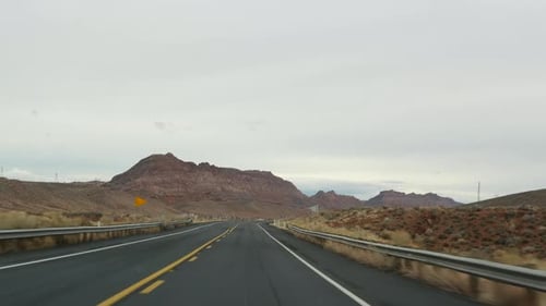 Road Trip to Grand Canyon Arizona USA Driving Auto From Utah