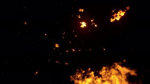 Explosive Fire Burst Reveal Element