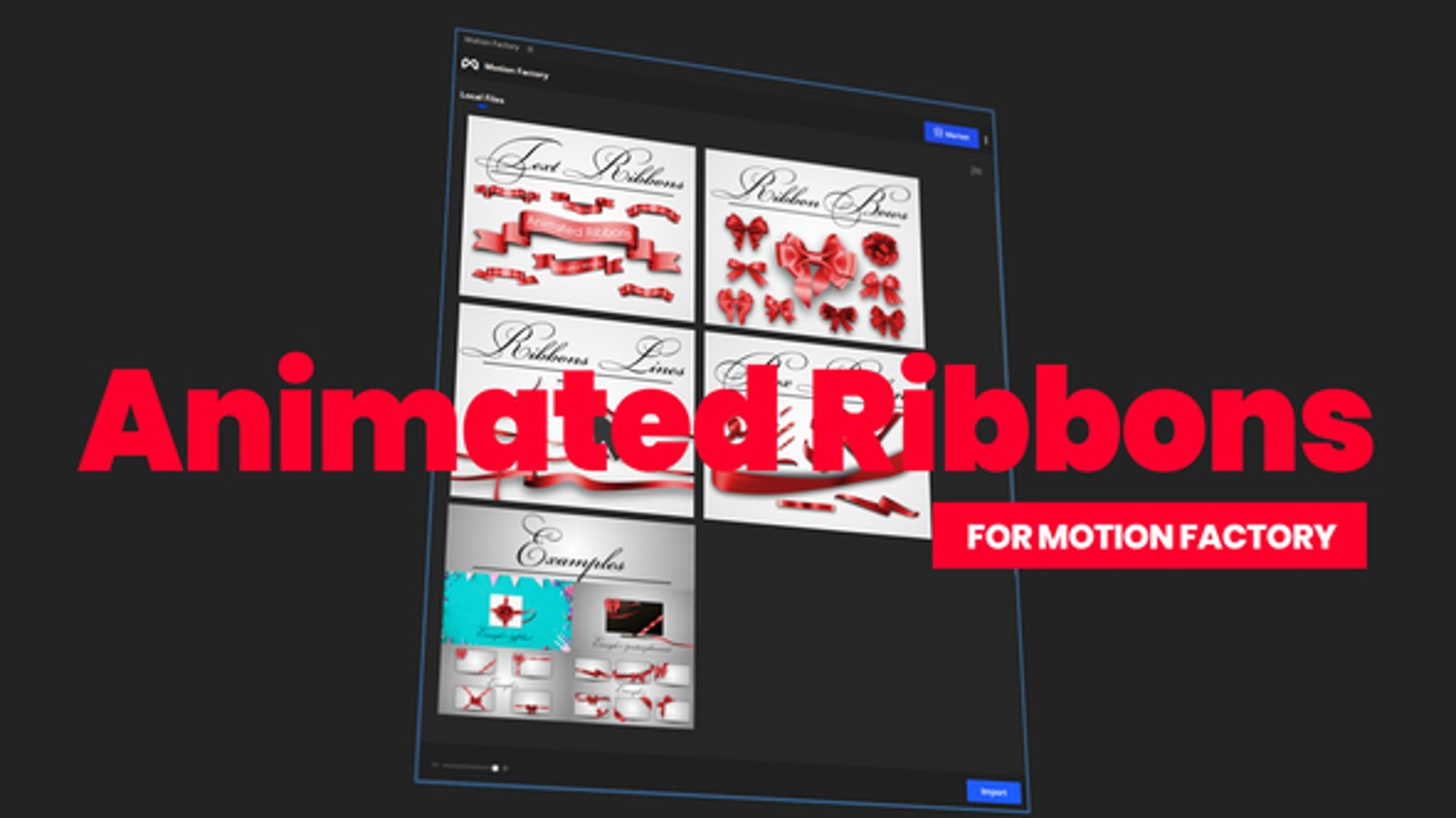 Animated Ribbons for Motion Factory, Elements ft. ribbon & ribbon logo ...