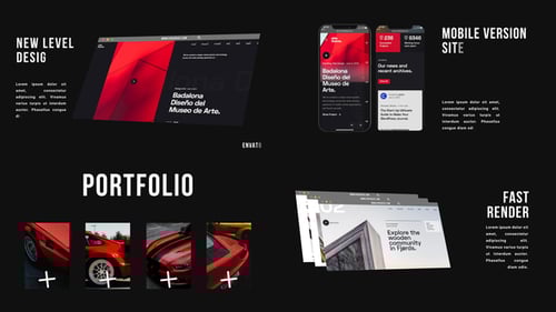 Clean Website Presentation with Dynamic Digital Mockups