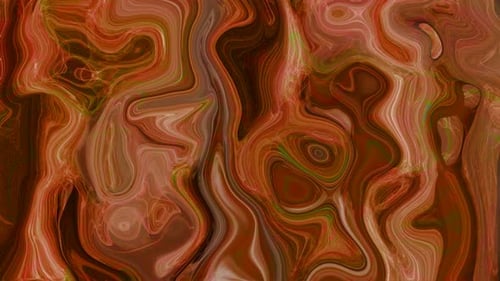 Warm Toned Abstract Fluid Motion Background Loop