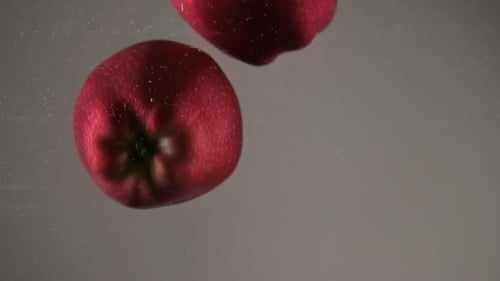 Rote Äpfel Bubbles
