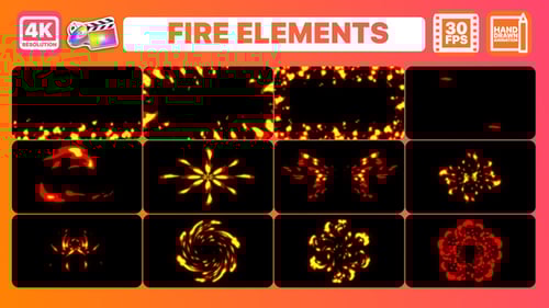 Fire Elements And Backgrounds | FCPX