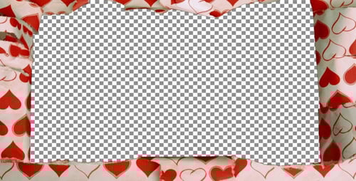 Torn Paper Heart Frame Reveal Animation