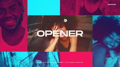 Energetic Dynamic Opener with Stylish Split Screen Transitions