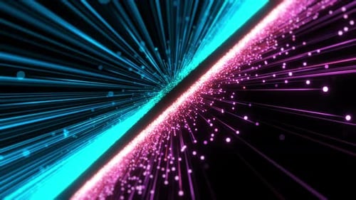 Particles Trail Flythrough Background