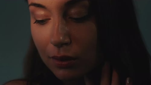 Mujer Sensual Belleza Femenina Dedos Sombras Piel