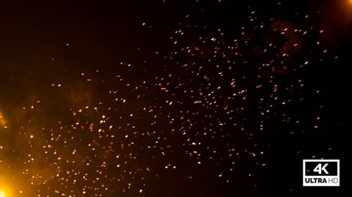 Golden Fire Particles Ember Explosion V2
