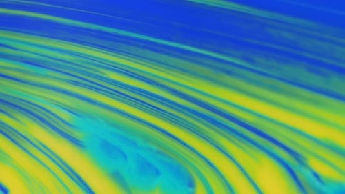 Abstract Flowing Background in Blue and Yellow