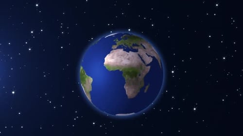 Europakarte Rotierende Animation HD