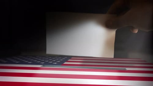 Digitale Composite-Handabstimmung zur Nationalflagge der Vereinigten Staaten