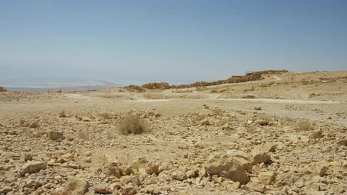 La mer Morte vue de Massada