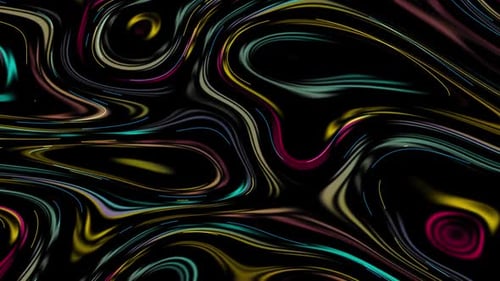 Abstract Fluid Lines Dynamic Colorful Motion Background