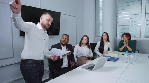 Business People Meeting in Modern Office
