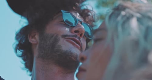 Smiling Couple Enjoying Time Together Outside