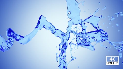 Blue Water Splash