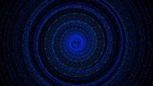 spiral blue Particle
