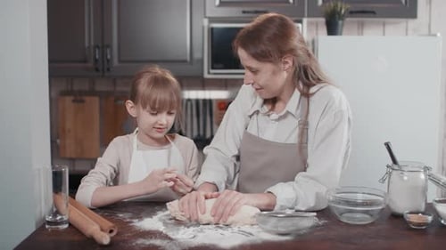Chatting While Kneading Bread Dough