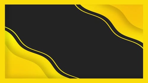 Dynamic Yellow Fluid Waves Abstract Background Loop