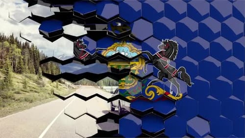 Hexagonal Tile Wipe Transition for Content Reveal