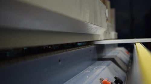 Edge Banding Machine Operating in Workshop