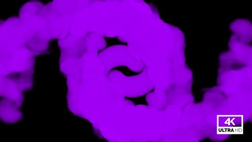 Dynamic Purple Smoke Transition Effect