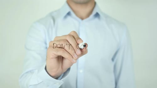 Don't Copy, Writing On Screen