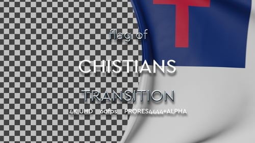 Christian flag Transition | UHD | 60fps