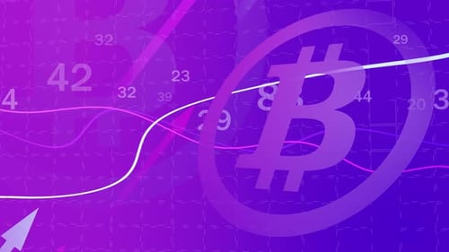 Dynamic Bitcoin Growth with Abstract Financial Data Animation