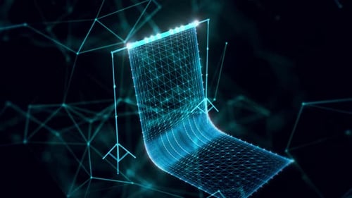 photo studio background hologram Close up hd