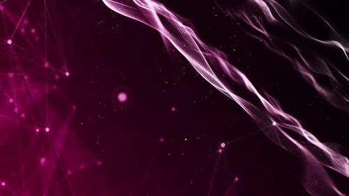 Dynamic Abstract Particle Waves Background