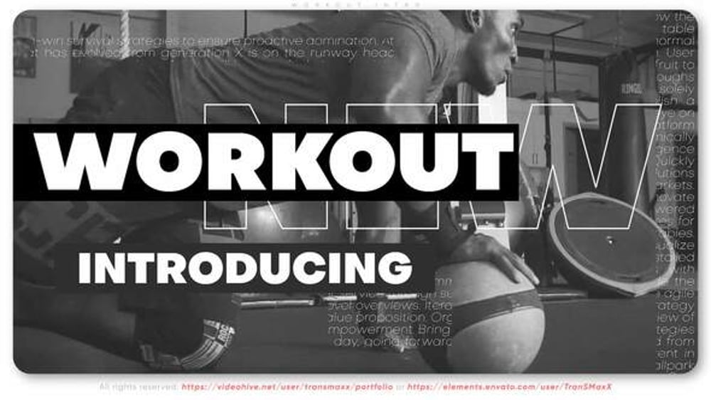 Workout Intro, Openers ft. action & body - Envato