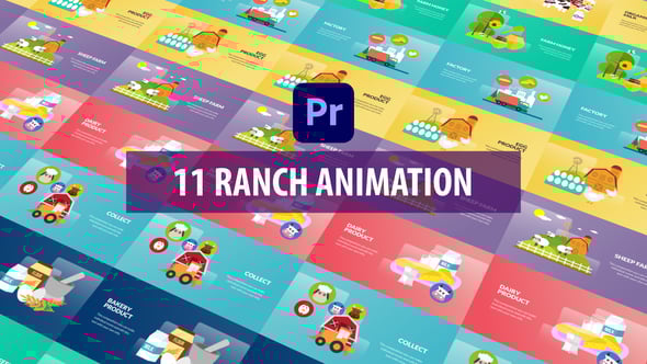 Ranch Animation | Premiere Pro MOGRT, Elements ft. agriculture ...