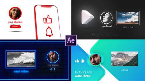 Youtube Endcards Pack