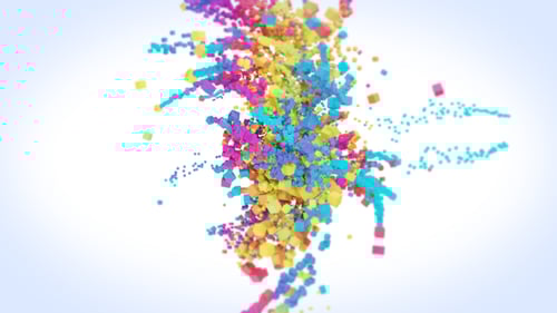 Colorful Cubes Logo Reveal