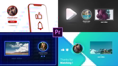 Animated Outro End Cards for YouTube Channels