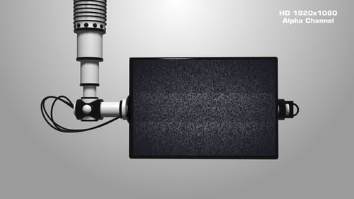 Futuristic Robotic Arm Extending and Revealing Display Screen