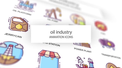 Oil industry - Animation Icons