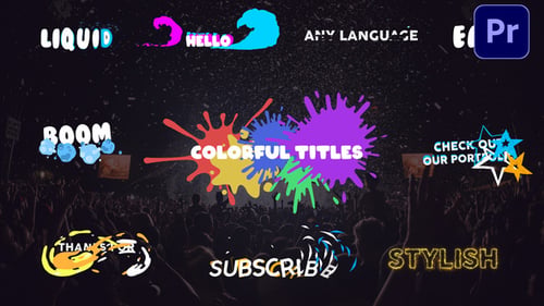 Colorful Titles | Premiere Pro MOGRT
