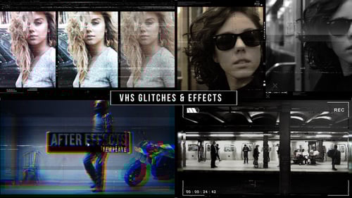VHS Glitch Music Video Effects
